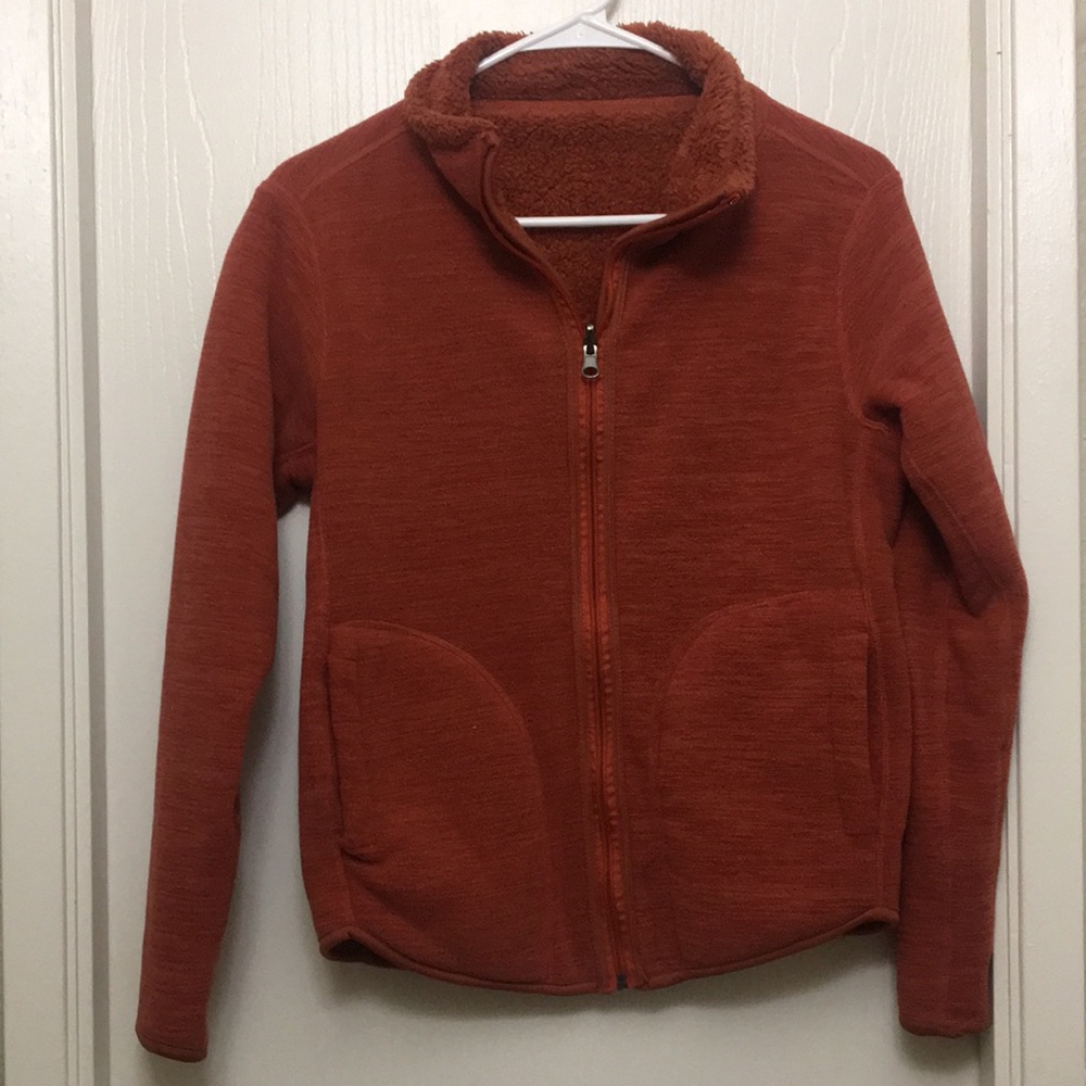 Reversible Sherpa Jacket (Orange)